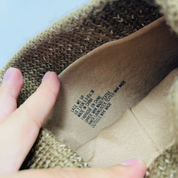 HustFab Brown Tuape Tan Lace me Up Lace-up tall boots - Picture 8 of 10